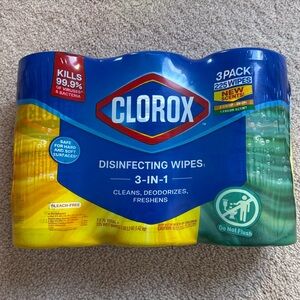 Clorox 3 in 1 Disinfecting Wipes, 225 count
